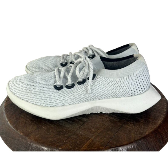 ALLBIRDS Tree Dasher 2 Womens Size W10 Blizzard Black White Knit Running Shoe - Picture 1 of 11